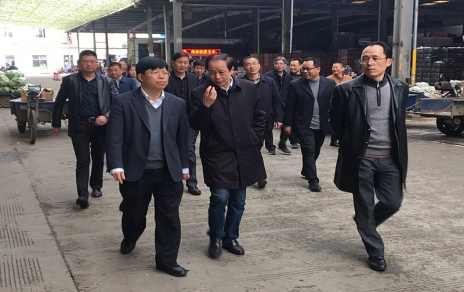 2017年3月16日下午，嘉興市委常委、常務(wù)副市長(zhǎng)樓建明帶領(lǐng)市級(jí)相關(guān)部門(mén)負(fù)責(zé)人視察嘉興蔬菜批發(fā)市場(chǎng)