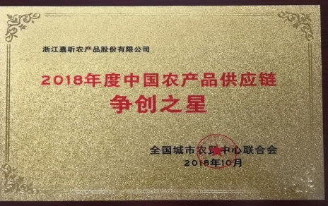 喜報：熱烈祝賀我公司在第三屆中國農(nóng)產(chǎn)品供應鏈大會上喜獲七項重要榮譽！
